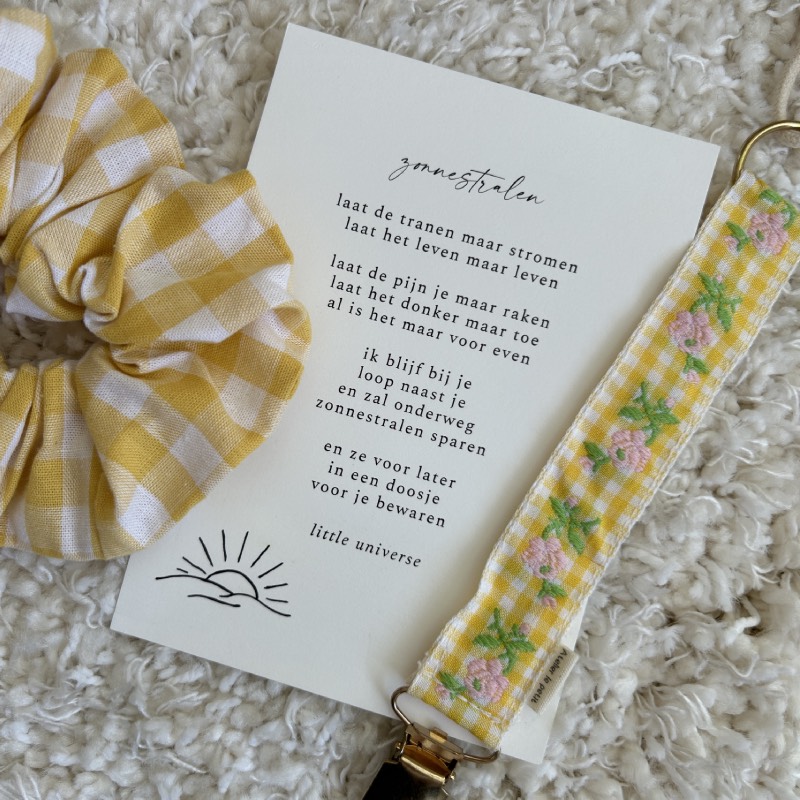 Baby + mama cadeauset mini - geel - Afbeelding 2